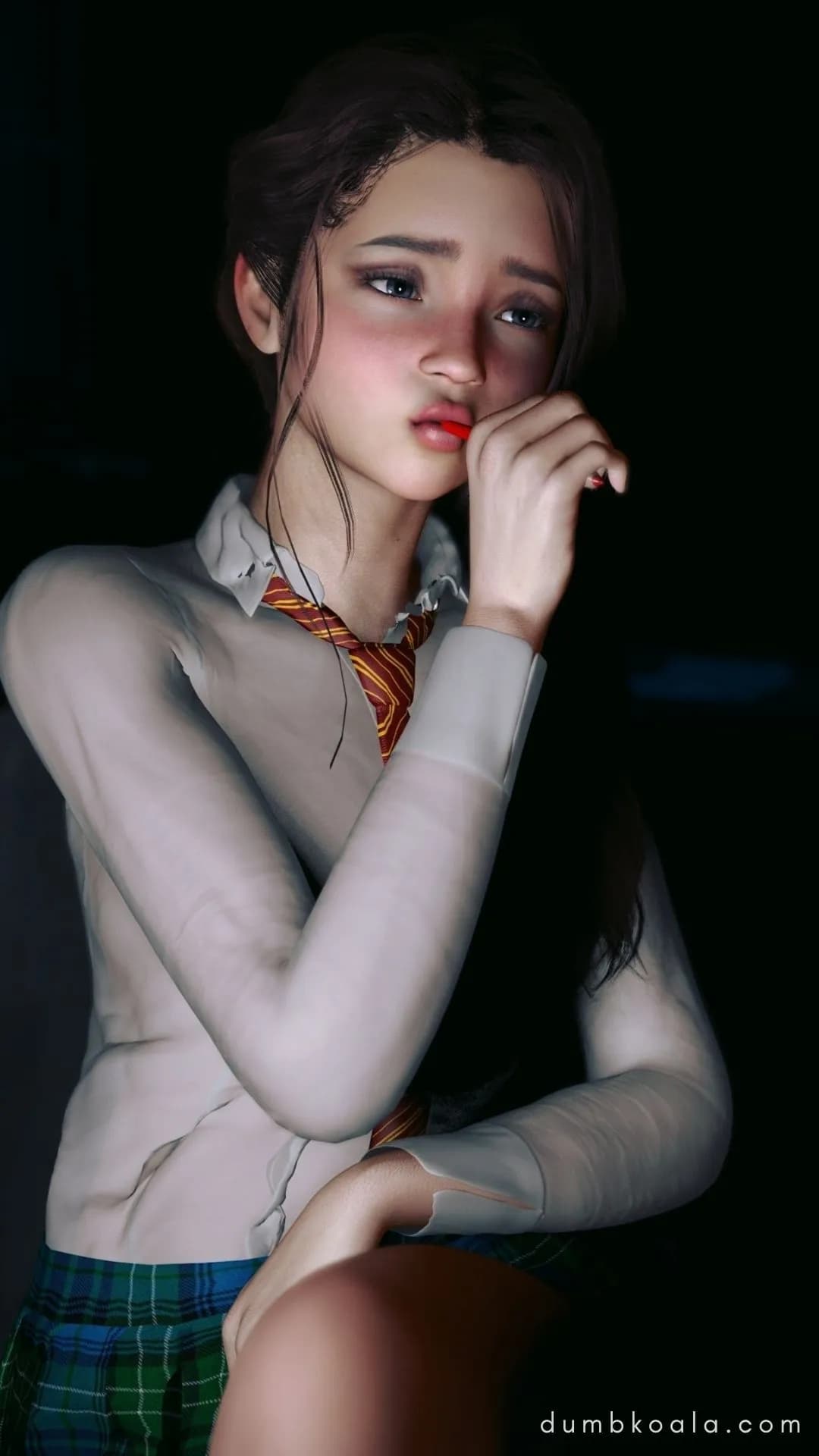 What do you think has got me sucking on my pencil in this art class?