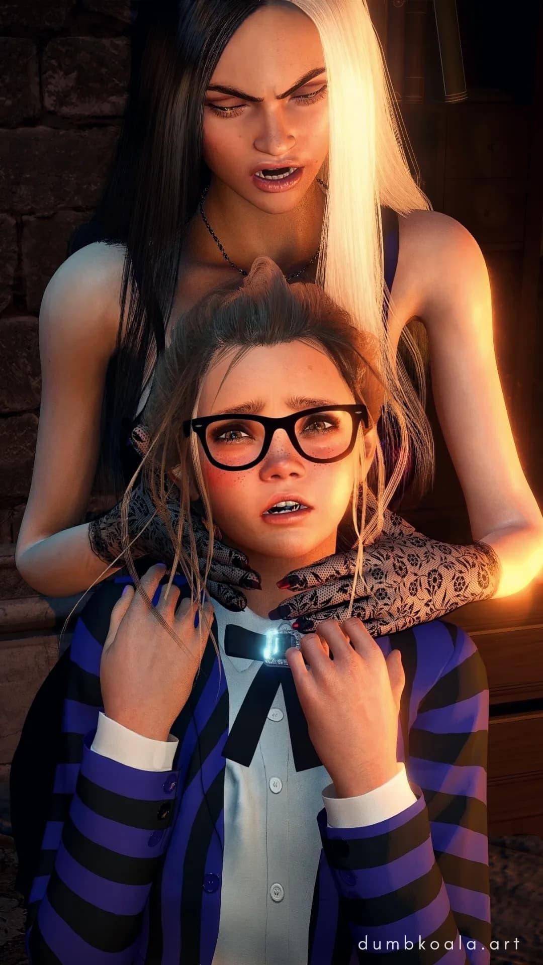 I don't want to be in trouble! But Tuesday is such a bad influence!

Find out what school rules she makes me break in Nymphs of Neverthere! 😨