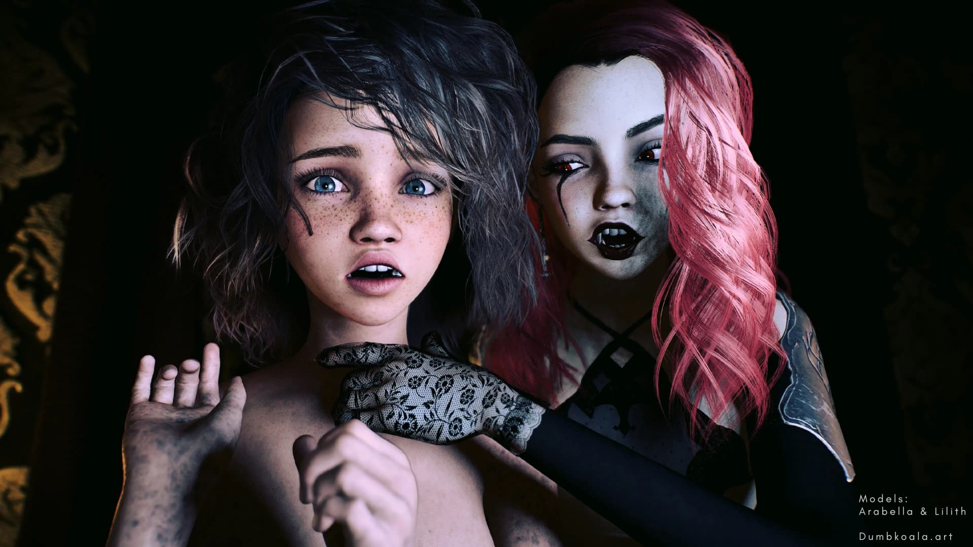 Mwahahahah, finally, my children, it is Spooky Month, and many fantastic frights are afoot 🎃

But before you are tantalized by the horrors of my tortured sanity, let us glance back at the beautiful delights bestowed upon us in sexy September:

September 

First, my lucky Virtual Koalas got to download and play with not two but three delicious ladies. The raunchy roster included the angelic Natalie, the curious Angie, and dangerous Danni!

Then Ivy took us outside into the garden to let the moonlight bathe her naked skin as she imagined herself as a high-class courtesan entertaining wealthy and glamorous clients in COURTESAN!

It was then Eve's turn to use her many ample charms to extract info about Harper from her ex-boyfriend, Ethan. The task was made easier with the promise of a hit of Crush, her soaking pussy, and the desperate Dakota putting the pressure on for Ethan to hurry up and spill the tea in CRUSH EX-FILES!

You got on the bus and spotted gorgeous student Sasha taking up the entire back row. We all know what she's like, so Sasha quickly got to teasing! Only you could see her shenanigans as she slowly showed you what she was hiding under that cute uniform in BUSTED!

Finally, we joined Erica in a fancy hotel room ready to show off her truly stunning and seductive little bunny outfit and new toy just for you in the luscious and intimate SKIN!

And, all through September, we joined Luna on her Koalagram adventure through St. Henny's High directed by your comments! And her adventure has gone... as expected She's still in need of guidance, so head to KOALAGRAM now and tell Luna what to do!

October 

First, let's see the summer out by watching the last good sunset on a beautiful beach with the stunning Freya. Wearing nothing more than a tiny ruffle shirt, Freya celebrates the start of Fall with her astonishing body bathed in the golden glow in TAN!

Edith, Tuesday, and Beatrix again find themselves in Principle Ravencroft's office, but this time backed up by the testimony of Mr. Rivers! However, the idiot faculty don't want the gang's help, so send the girls to their dorms. Tuesday isn't going to give up that easy, so dispatches Edith to sniff out the boys' room while she and Beatrix interrogate the suspicious siren, Aurora in THE NYMPHS OF NEVERTHERE PART 4!

Wild little witch Izzy surrounds herself with candles and magic during the witching hour to cast bewitching spells on all in her enchanting AI set RITUAL! What alluring magic will she wield to hypnotize and enrapture?

It's 1692 and 300 year old vampire, Lilith has taken up residence in a village where the wenches are unusually comely. Her glamour has brought to her lair a particularly pretty wench, Arabella of the house Evangeline, to pleasure her and feast on in the shocking GLAMOUR!

And, finally, the big DK Halloween Special! Luna is on a plane to London to see her friend, Tallulah. Luna heard the UK has some strict rules against porn, but she's not letting that spoil her trip. But when she finally lands and arrives at beautiful Tallulah's house, she comes to a shocking, horrifying realization in LUNA'S NIGHTMARE! 

Mwahahaha! I can't wait for you, my gorgeous little victims, to endure the sexy torment of this most filthy and foul of months! 

Countess Henny 🦇