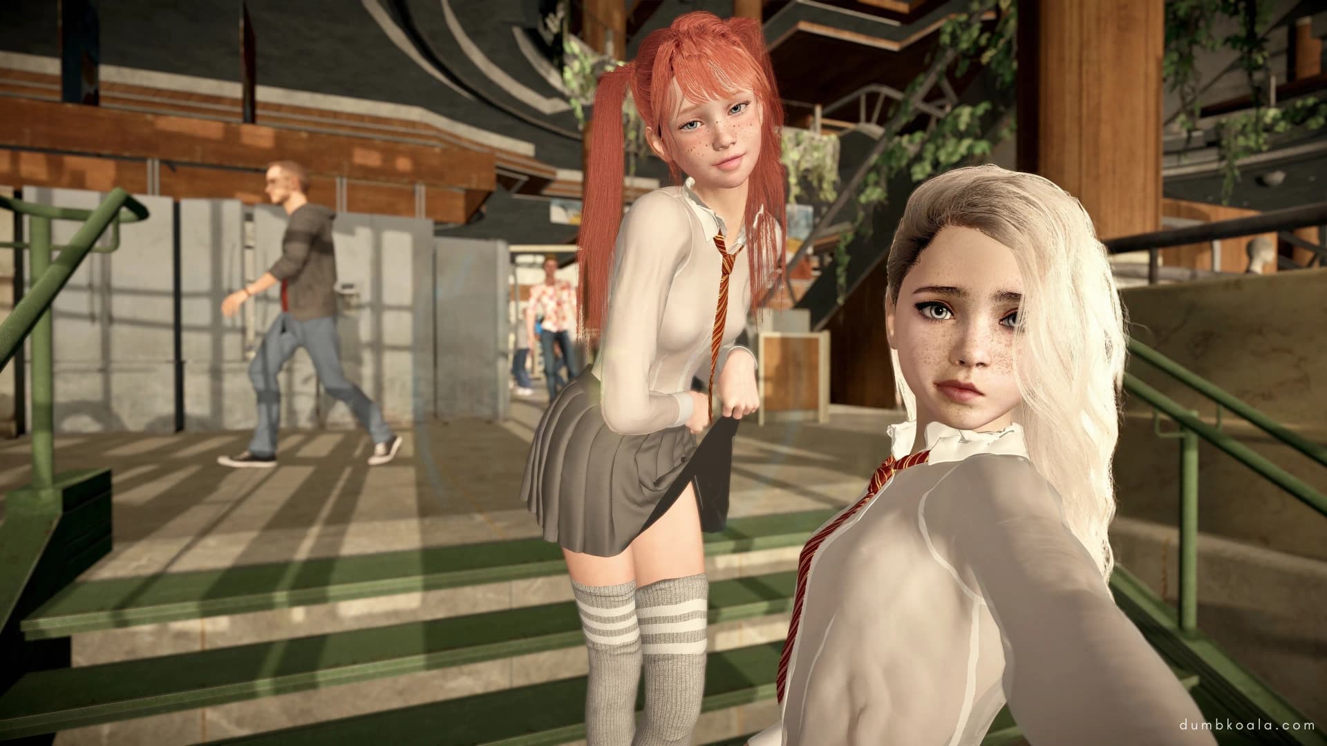 Okay. We’re at the mall! 🛍️

We could hit up an arcade, but Effy thinks we should shoplift us some new clothes first??? 🫢