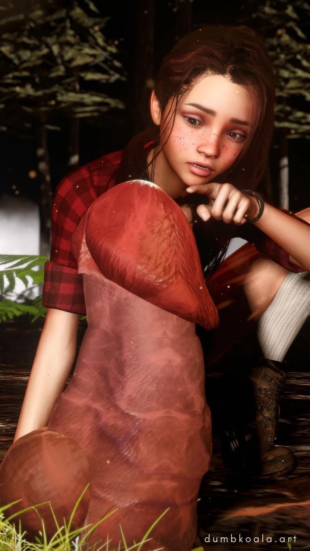 Well, that's one unusual mushroom. I wonder if...
