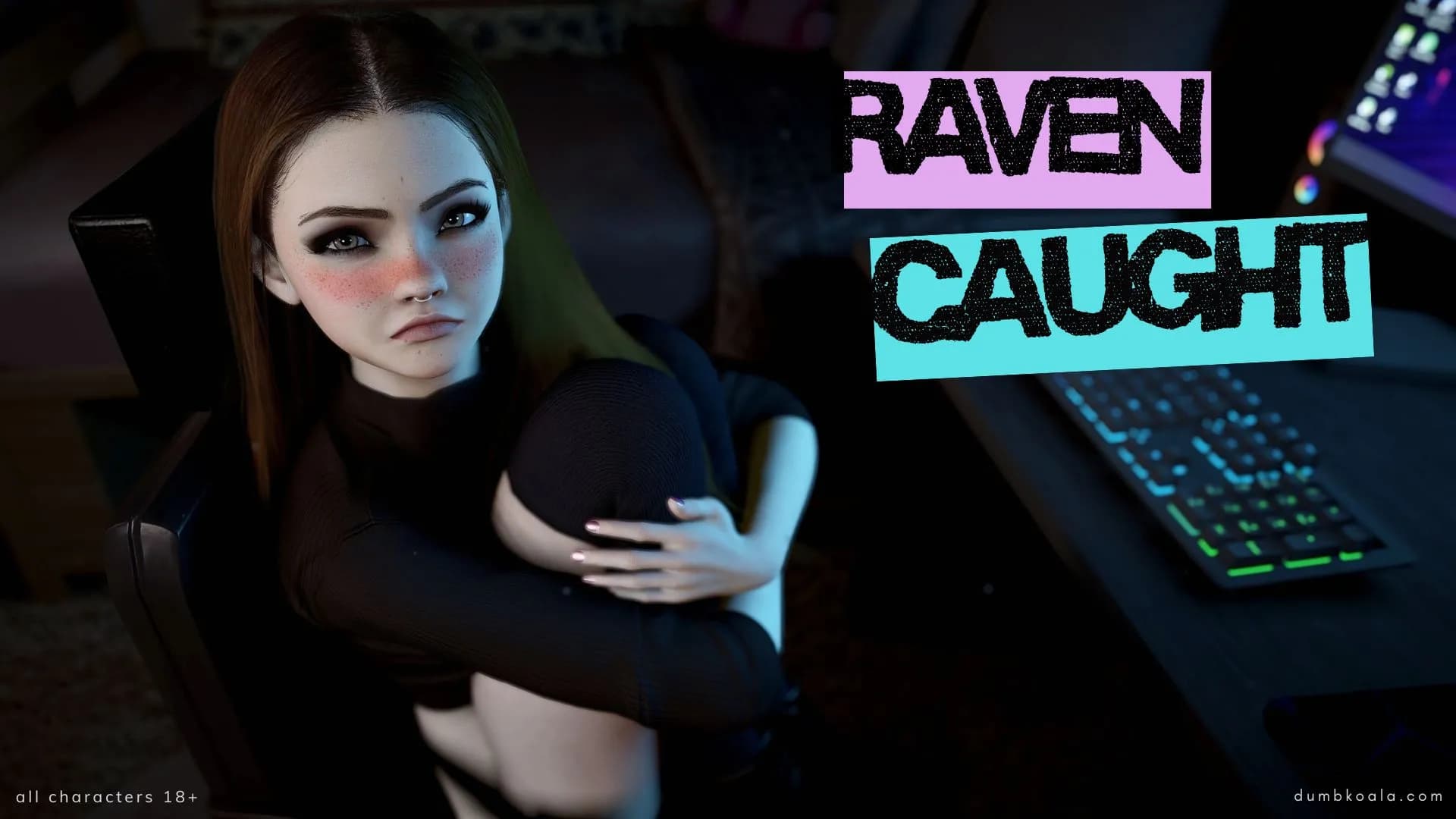 You hear strange sounds coming from Raven's bedroom. So, naturally, you sneak a peek! Like all teenagers when left on their own for too long, Raven is looking at some completely disgusting pornography and is violating her pretty little pussy with hungry fingers.

And oh is Raven angry that you caught her in her most embarrassing of moments!

Grumpy, annoyed, and mortified, Raven cringes her way through not one, but two more orgasms as you watch her get turned on by her shame.

Cum be the object of Raven's annoyance as you make her finish what she started...