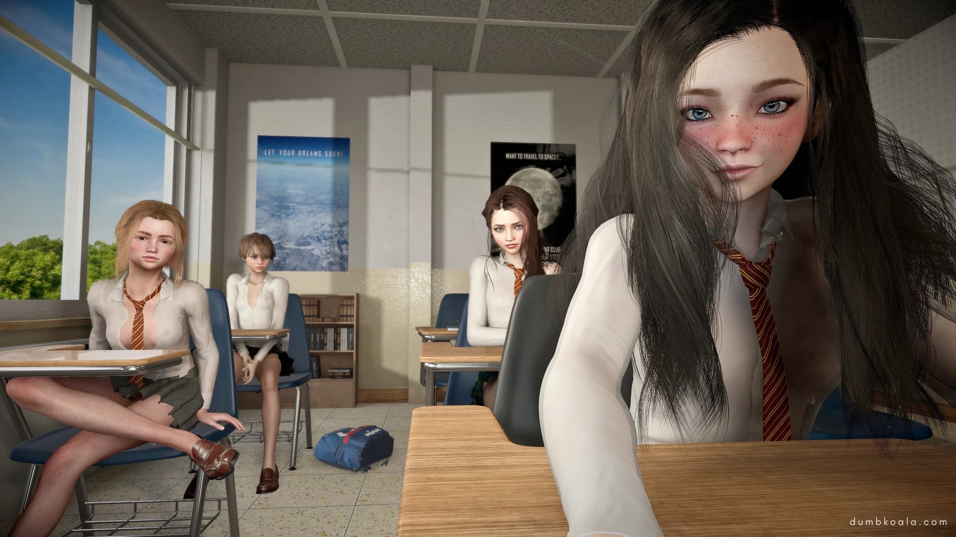 Mr. Carter said I could come back in. Hehe, I think I got away with it.

What should I do now?