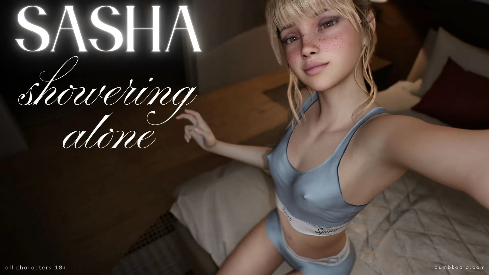 Sasha Showering Alone